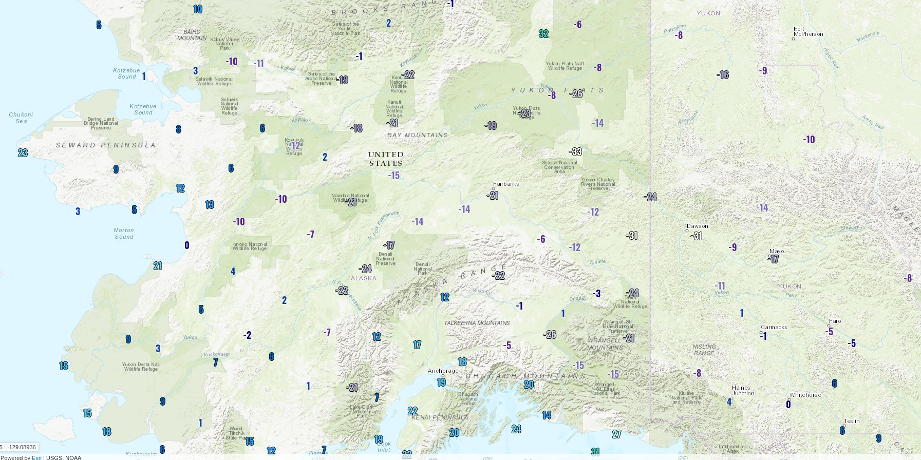 Deep Cold Alaska Weather Climate Cold Snap