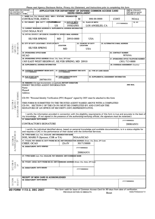 Deers Dd1172 Fill And Sign Printable Template Online