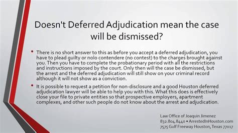 Deferred Adjudication Amp What It Means