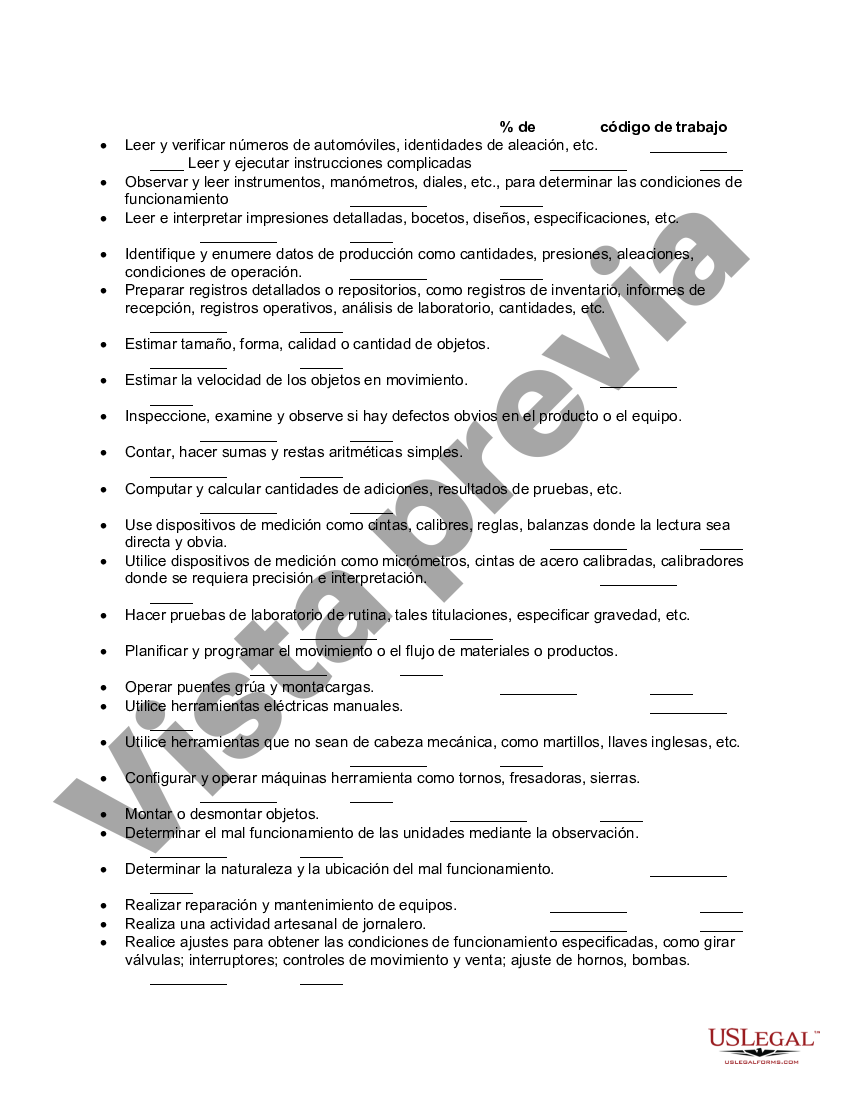 Delaware Sample Job Requirements Worksheet Job Requirements Us