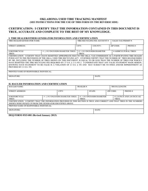 Deq Form 515 081 Fill Out Printable Pdf Forms Online