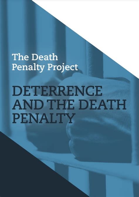 Deterrence Policy Position Paper The Death Penalty Project