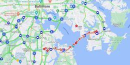 Detours In Place Following Collapse Of I 695 Bridge Over Patapsco River