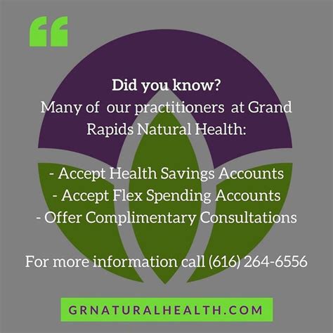 Did You Know That Many Of Our Practitioners Accept Health Savings And Flex Spending Accounts For