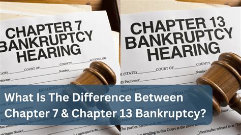 Differences Between Chapter 7 And Chapter 13 Bankruptcy Bankruptcy