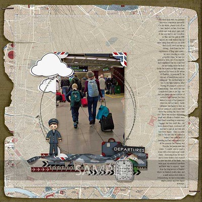 Digital Scrapbooking Kits Lets Travel Papers Mbartho Everyday Family Outdoors Vacations