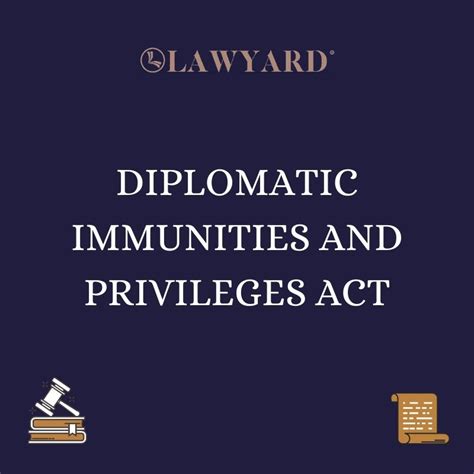 Diplomatic Privileges And Immunities 1