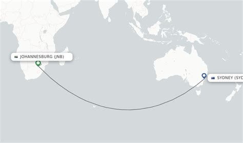 Direct Non Stop Flights From Sydney To Johannesburg Schedules Flightsfrom Com