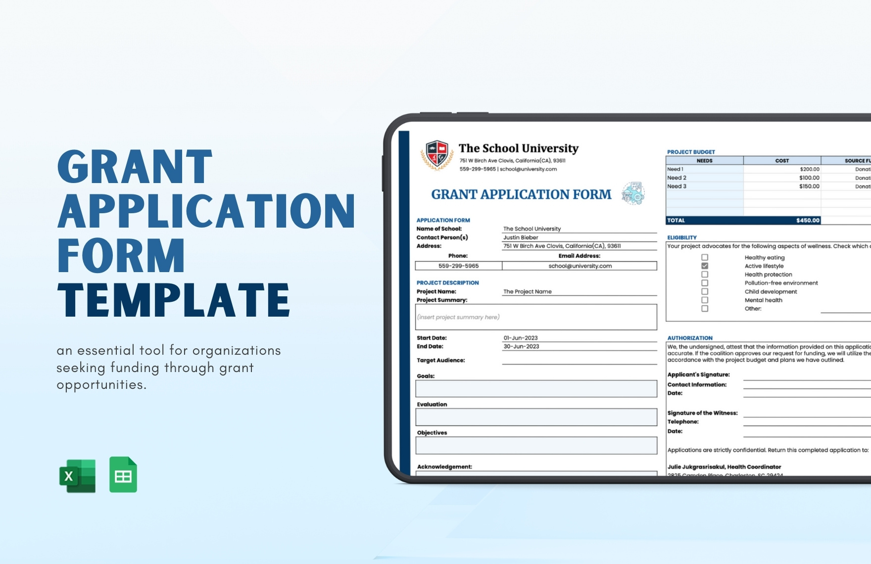 Disability Form Template In Excel Google Sheets Download Template Net