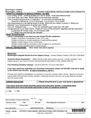 Discharge Instructions Template 2008 2024 Form Fill Out And Sign Printable Pdf Template