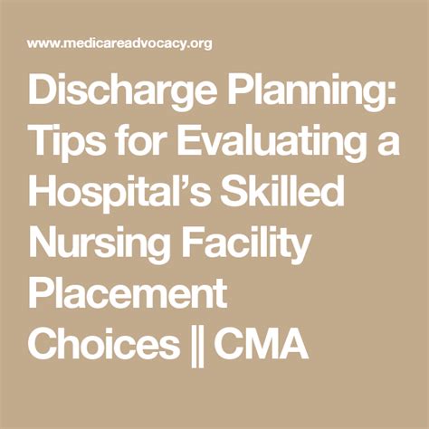 Discharge Planning Tips For Evaluating A Hospital S Skilled Nursing