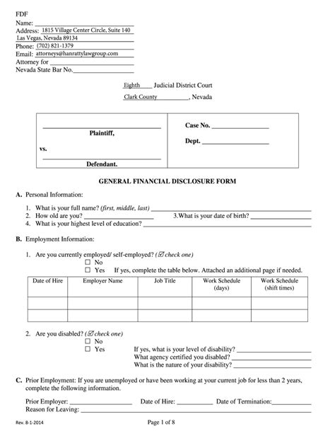 Disclosure Form