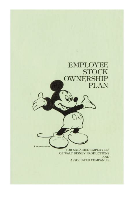 Disney Employee Stock Ownership Plan Documents