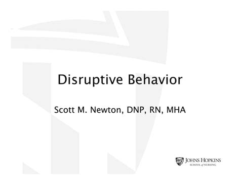 Disruptive Behavior Ppt