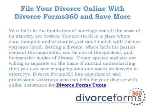 Divorce Forms Texas Texas Divorce Forms With Divorceforms360