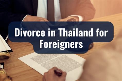 Divorce In Thailand A Comprehensive Guide For Foreigners