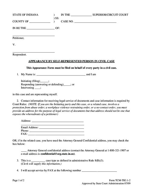 Divorce Papers Indiana Pdf Fill Out And Sign Printable Pdf Template