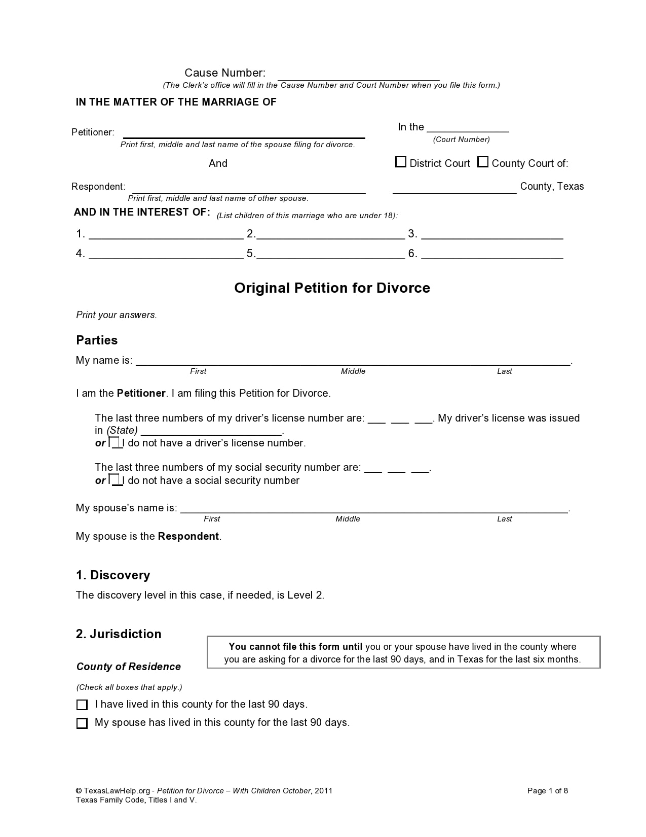 Divorce Papers Pdf Fill Online Printable Fillable Blank Pdffiller