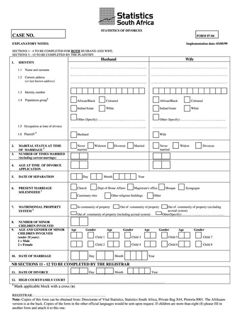 Divorce Statistics Form Fill Out Sign Online Dochub