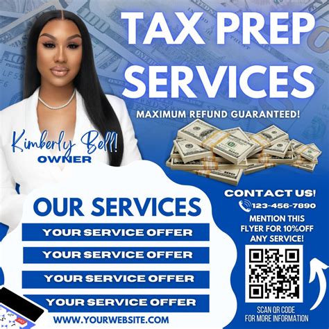 Diy Tax Season Flyer Tax Services Tax Preparation Flyer Tax Etsy