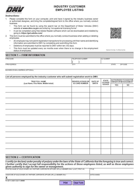 Dmv Form Employee Drop Off Reg Pdf Department Of Motor Vehicles Computing