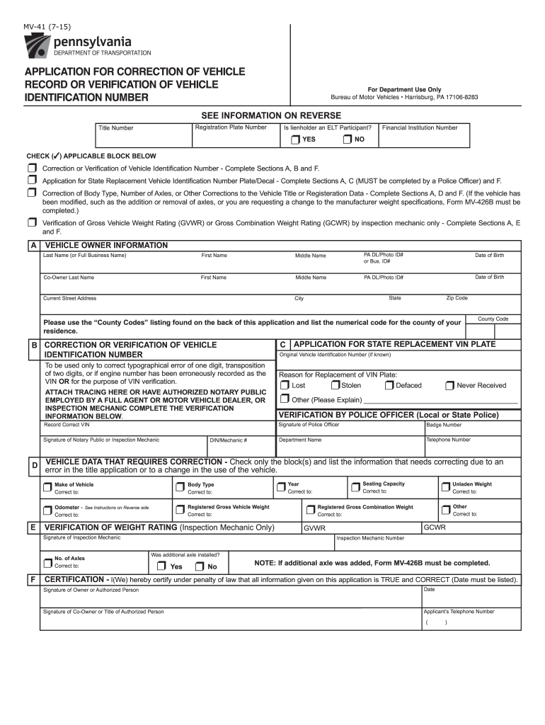 Dmv Forms Pa Complete With Ease Airslate Signnow