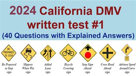 Dmv Test California Answers Youtube