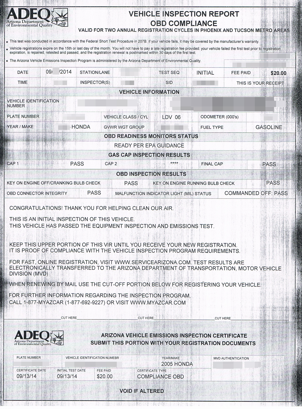 Washington Emission Testing Requirements