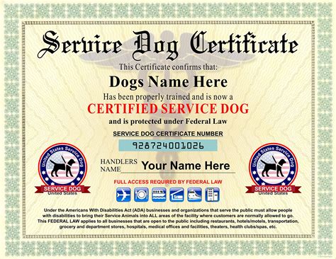 Real Service Dogs Have Paperwork