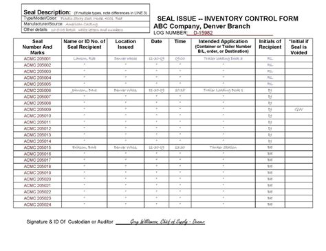 Do You Track And Control Your Seals We Can Help With That American