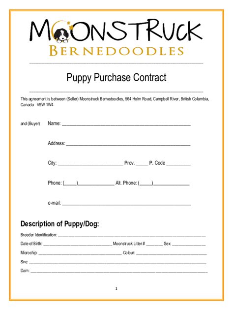 Dochub Encatalog20 Printable Puppy Purchase Agreement Forms And