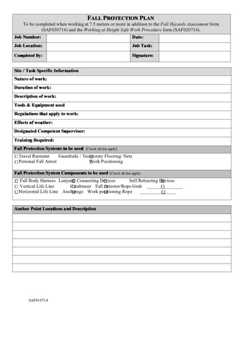 Doco Fall Arrest Rescue Plan Fill And Sign Printable Template Online