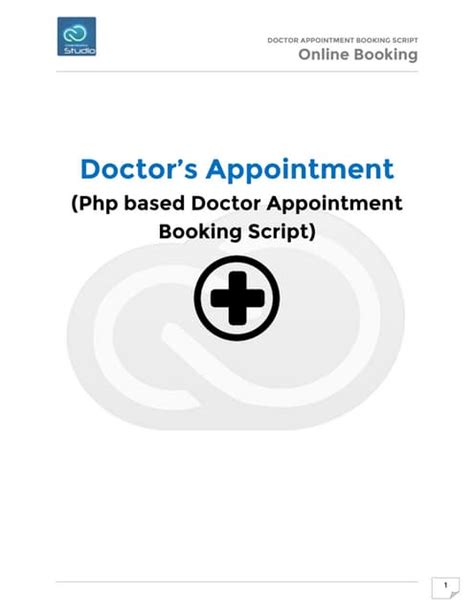 Doctor Appointment Booking Script Pdf