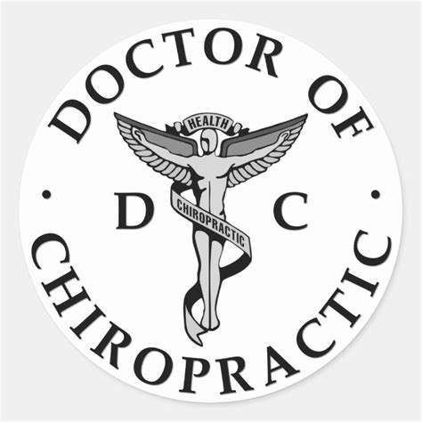 Doctor Of Chiropractic Logo Stickers Zazzle