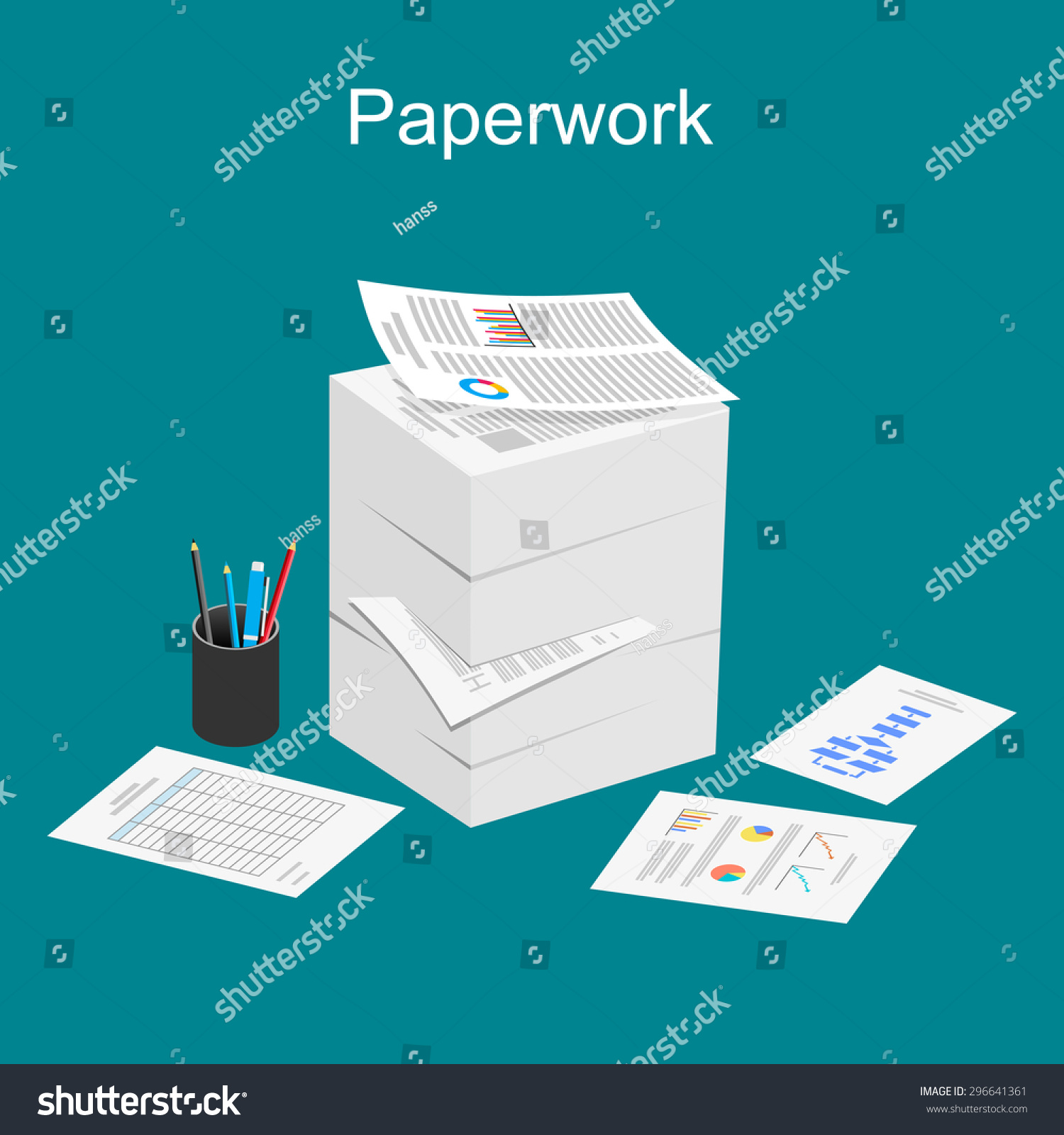 Doctor Paperwork Stock Illustration Illustration Of Document 30053527