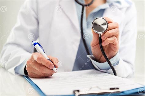 Doctor Paperwork Stock Photo Image Of Field Closeup 53664888