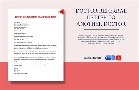 Doctor Referral Letter To Another Doctor In Word Pdf Google Docs