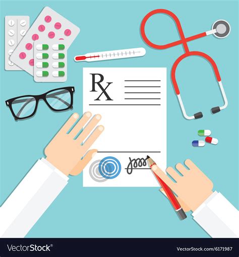 Doctor Writing Prescription Vector Graphic By Lodzrov Creative Fabrica