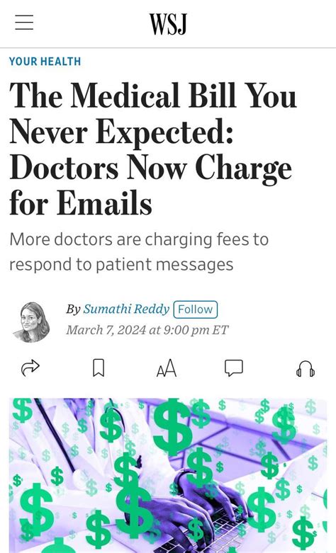 Doctors Now Charging For Emails