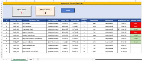 Document Control Register For Iso 9001 It Governance Docs