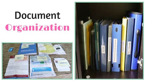 Document Organization Organize Your Important Papers Youtube