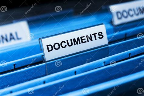 Documents File Stock Photo Image 13490330