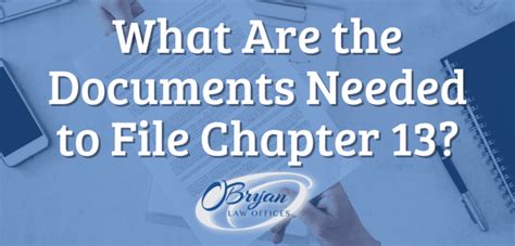 Documents Needed To File Chapter 13 Chapter 13 Paperwork