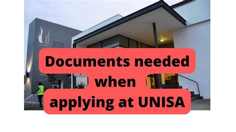 Documents Needed When Applying At Unisa Apply