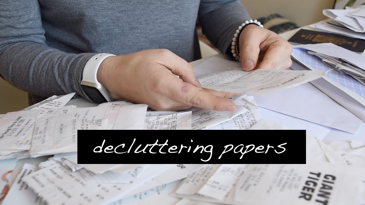 Documents Paper Organization Konmari Method Youtube