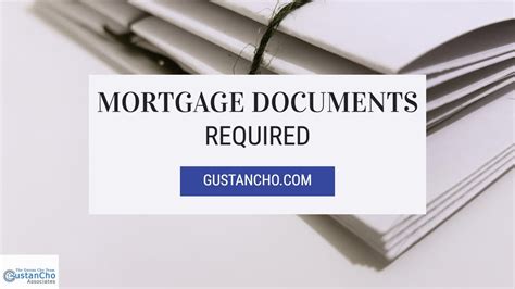 Documents Required For Mortgage Youtube