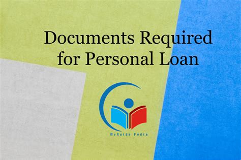 Documents Required For Personal Loan Application