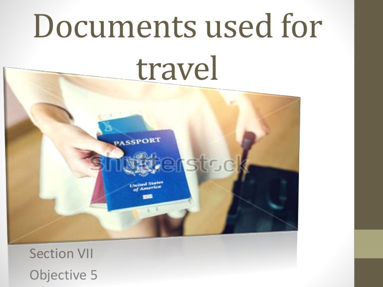 Documents Required For Travel