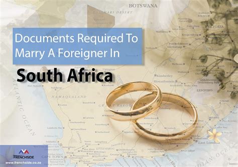 Documents Required To Marry A Foreigner In South Africa