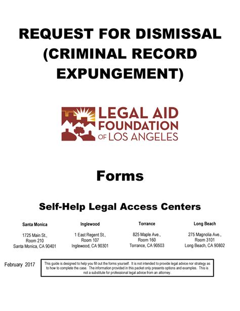 Expungement Paperwork Service Requirements